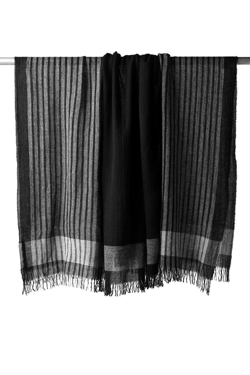 画像をギャラリービューアに読み込む, forme d'expression Mambo Graphic Plaid Stole (Mono)