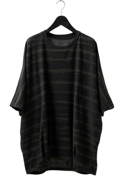 画像をギャラリービューアに読み込む, A.F ARTEFACT x LOOM exclusive "dolman" LOOSEY TOPS / 3D-PILE JQ BORDER (KHAKI)