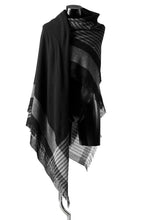 画像をギャラリービューアに読み込む, forme d'expression Mambo Graphic Plaid Stole (Mono)