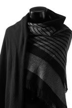 画像をギャラリービューアに読み込む, forme d'expression Mambo Graphic Plaid Stole (Mono)