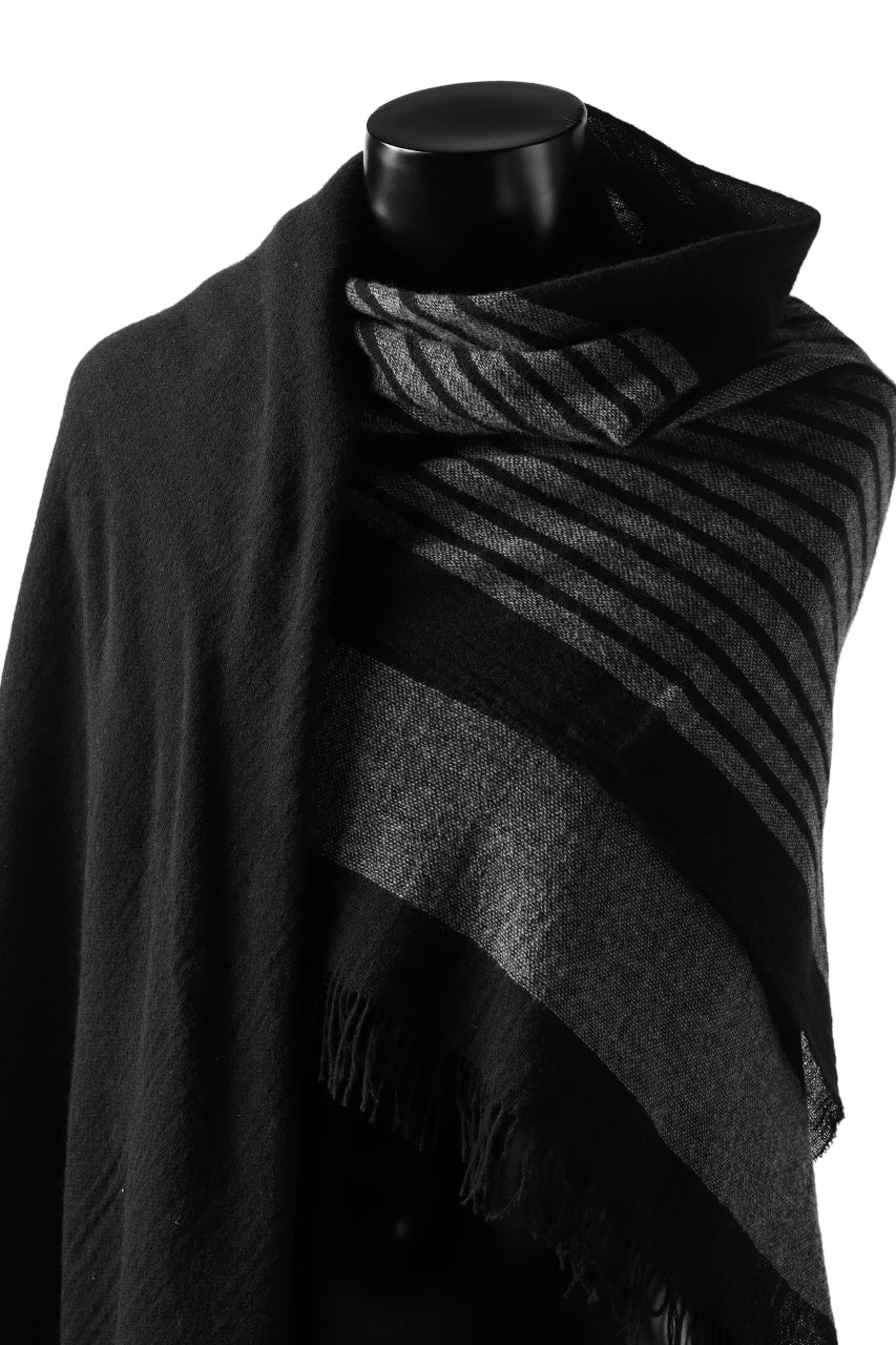 画像をギャラリービューアに読み込む, forme d'expression Mambo Graphic Plaid Stole (Mono)