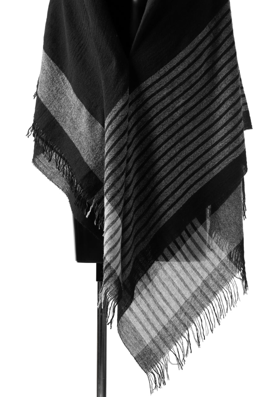 画像をギャラリービューアに読み込む, forme d'expression Mambo Graphic Plaid Stole (Mono)
