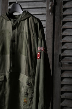 画像をギャラリービューアに読み込む, CHANGES VINTAGE REMAKE MILITARY HOODIE SHIRT-PARKA (KHAKI #A)