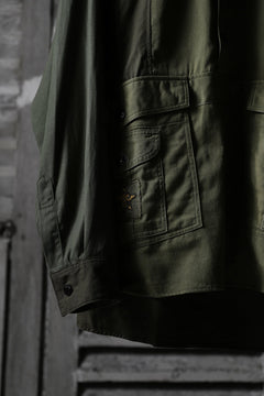 画像をギャラリービューアに読み込む, CHANGES VINTAGE REMAKE MILITARY HOODIE SHIRT-PARKA (KHAKI #B)