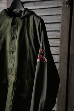 画像をギャラリービューアに読み込む, CHANGES VINTAGE REMAKE MILITARY HOODIE SHIRT-PARKA (KHAKI #C)