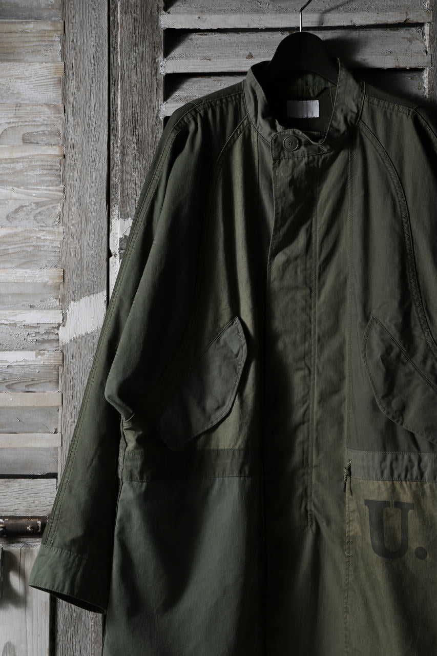 画像をギャラリービューアに読み込む, CHANGES VINTAGE REMAKE OVERSIZED MILITARY COAT (KHAKI #B)