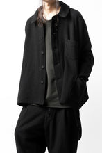画像をギャラリービューアに読み込む, KLASICA CHEVAL WORK JACKET / WOOLxSILK BOLD DUNGAREES (BLACK)