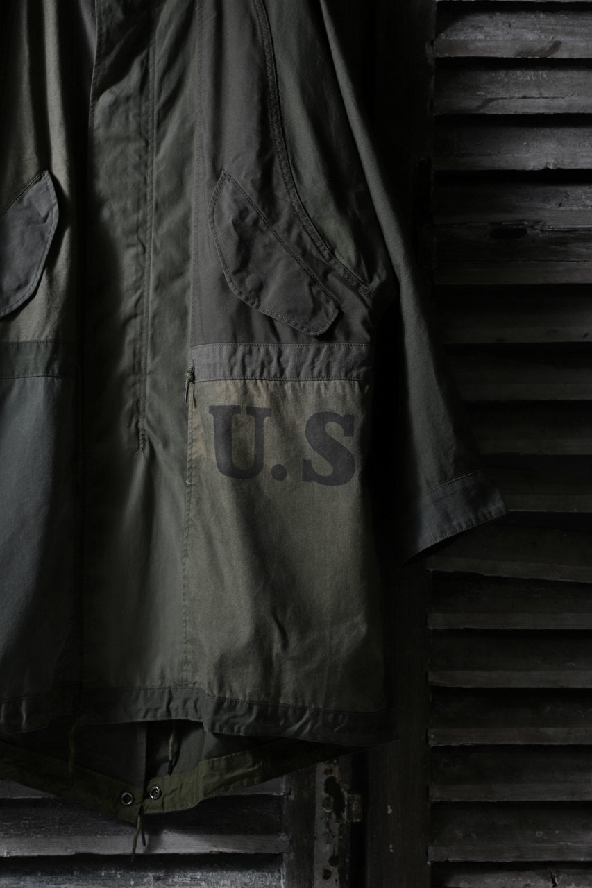 画像をギャラリービューアに読み込む, CHANGES VINTAGE REMAKE OVERSIZED MILITARY COAT (KHAKI #B)