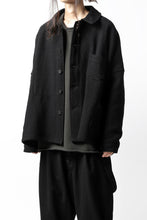 画像をギャラリービューアに読み込む, KLASICA CHEVAL WORK JACKET / WOOLxSILK BOLD DUNGAREES (BLACK)