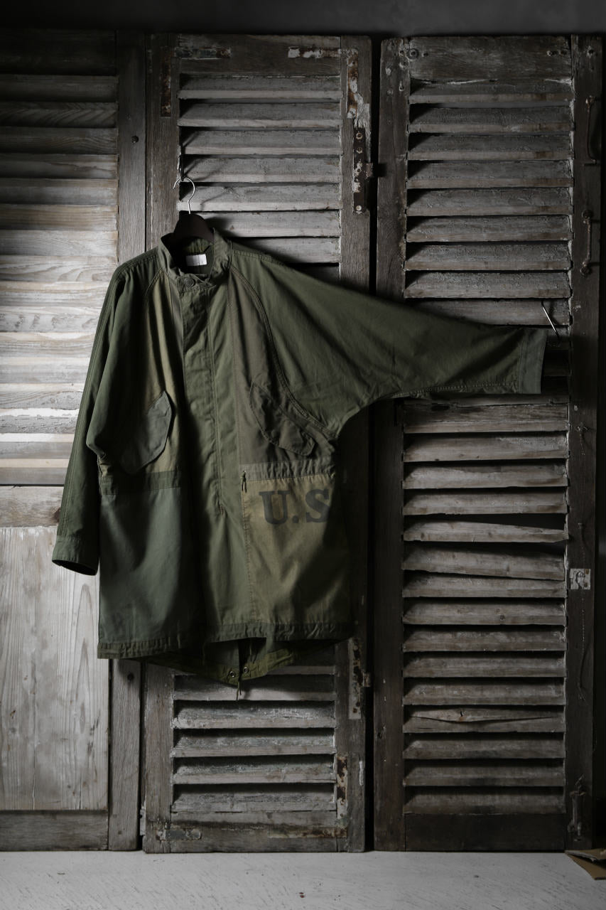 画像をギャラリービューアに読み込む, CHANGES VINTAGE REMAKE OVERSIZED MILITARY COAT (KHAKI #B)