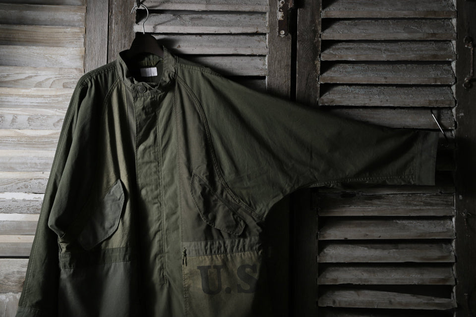 画像をギャラリービューアに読み込む, CHANGES VINTAGE REMAKE OVERSIZED MILITARY COAT (KHAKI #B)