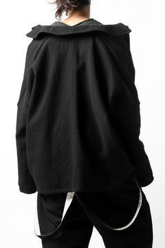 画像をギャラリービューアに読み込む, KLASICA CHEVAL WORK JACKET / WOOLxSILK BOLD DUNGAREES (BLACK)