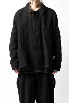 画像をギャラリービューアに読み込む, KLASICA CHEVAL WORK JACKET / WOOLxSILK BOLD DUNGAREES (BLACK)