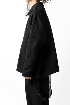 画像をギャラリービューアに読み込む, KLASICA CHEVAL WORK JACKET / WOOLxSILK BOLD DUNGAREES (BLACK)