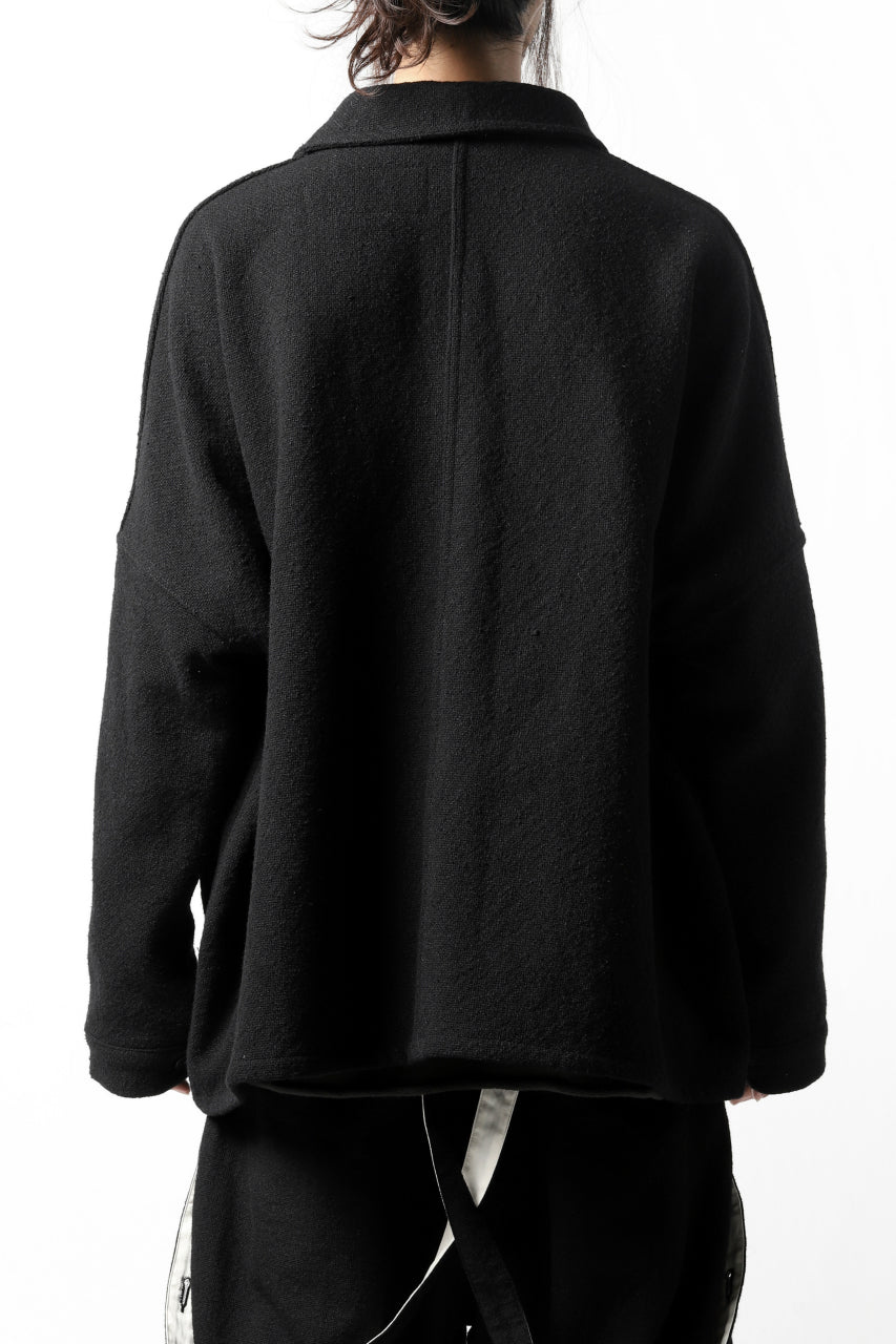 画像をギャラリービューアに読み込む, KLASICA CHEVAL WORK JACKET / WOOLxSILK BOLD DUNGAREES (BLACK)