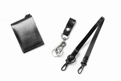 Load image into Gallery viewer, ISAMU KATAYAMA BACKLASH KEY HOLDER / BRIDLE LEATHER (BLACK)