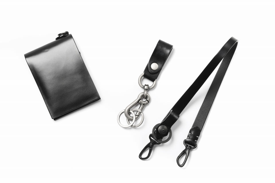 Load image into Gallery viewer, ISAMU KATAYAMA BACKLASH ATTACHMENT CORD / BRIDLE LEATHER (BLACK)