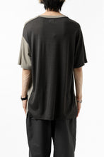 画像をギャラリービューアに読み込む, CAPERTICA ASYMMETRY BI COLOR TEE / SUPER120S WASHABLE WOOL (SEPIA)