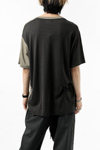 画像をギャラリービューアに読み込む, CAPERTICA ASYMMETRY BI COLOR TEE / SUPER120S WASHABLE WOOL (SEPIA)