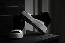 画像をギャラリービューアに読み込む, BORIS BIDJAN SABERI HORSE LEATHER MID CUT SNEAKER / WASHED & HAND TREATED "BAMBA1.1-SIN" (BLACK x WHITE)