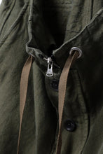 Load image into Gallery viewer, ISAMU KATAYAMA BACKLASH MILITARY TROUSERS / GARMENT NATURAL DYED LINEN CANVAS (KHAKI)
