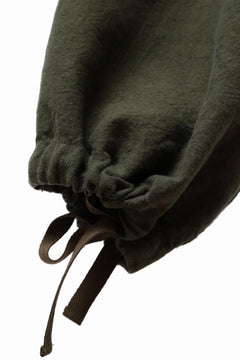 Load image into Gallery viewer, ISAMU KATAYAMA BACKLASH MILITARY TROUSERS / GARMENT NATURAL DYED LINEN CANVAS (KHAKI)