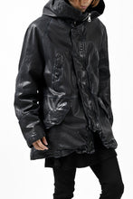 Load image into Gallery viewer, ISAMU KATAYAMA BACKLASH N-3B FLIGHT JACKET / GOAT LEATHER (GARMENT + SPRAY DYED BLACK)
