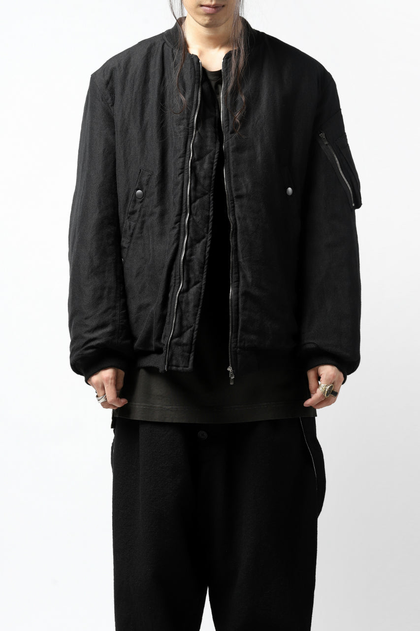 画像をギャラリービューアに読み込む, KLASICA FLPC-1 FLIGHT JACKET with BONDED LINING / SERGE WOOL&RAMIE (IRON)