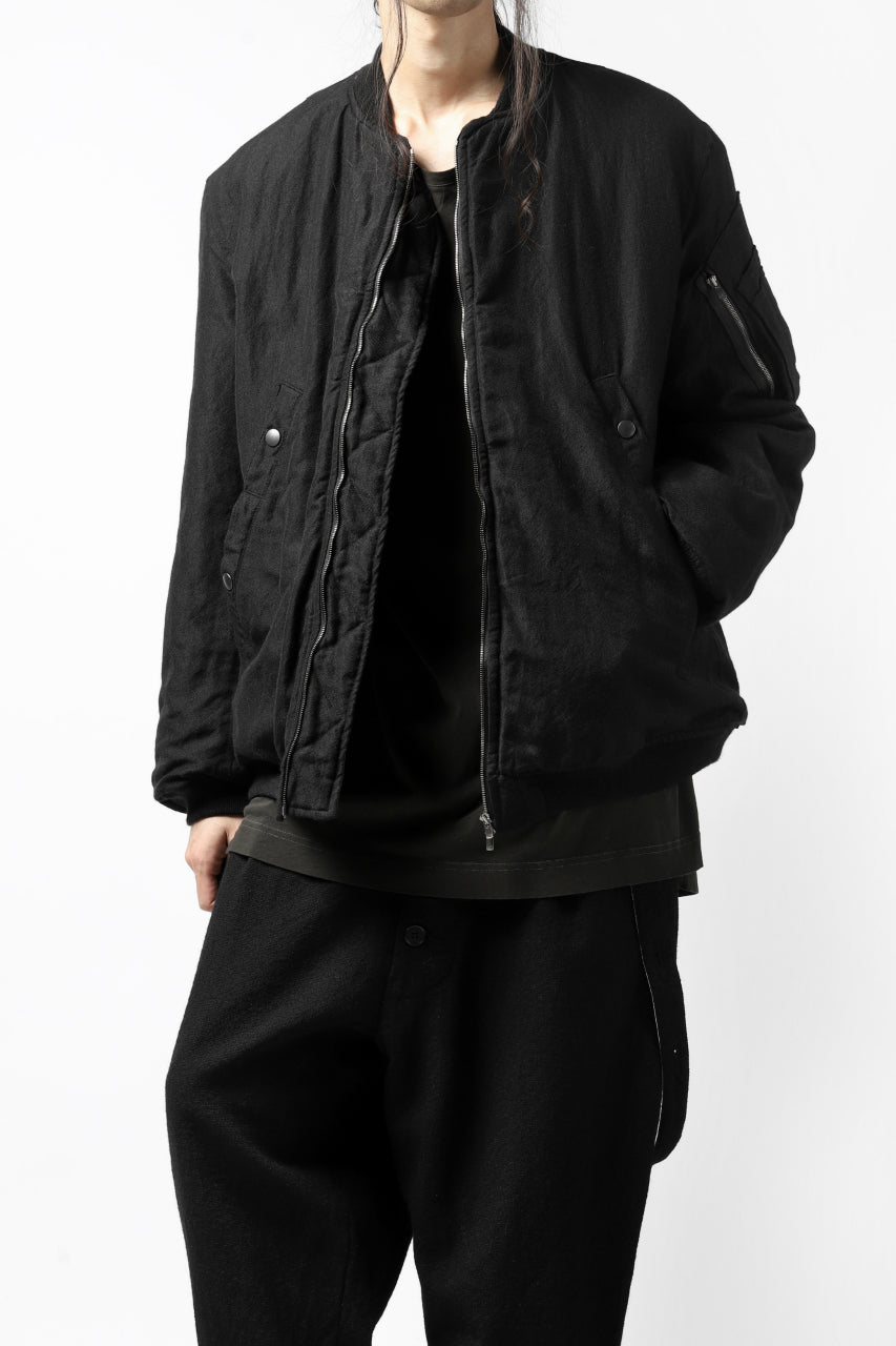 画像をギャラリービューアに読み込む, KLASICA FLPC-1 FLIGHT JACKET with BONDED LINING / SERGE WOOL&RAMIE (IRON)