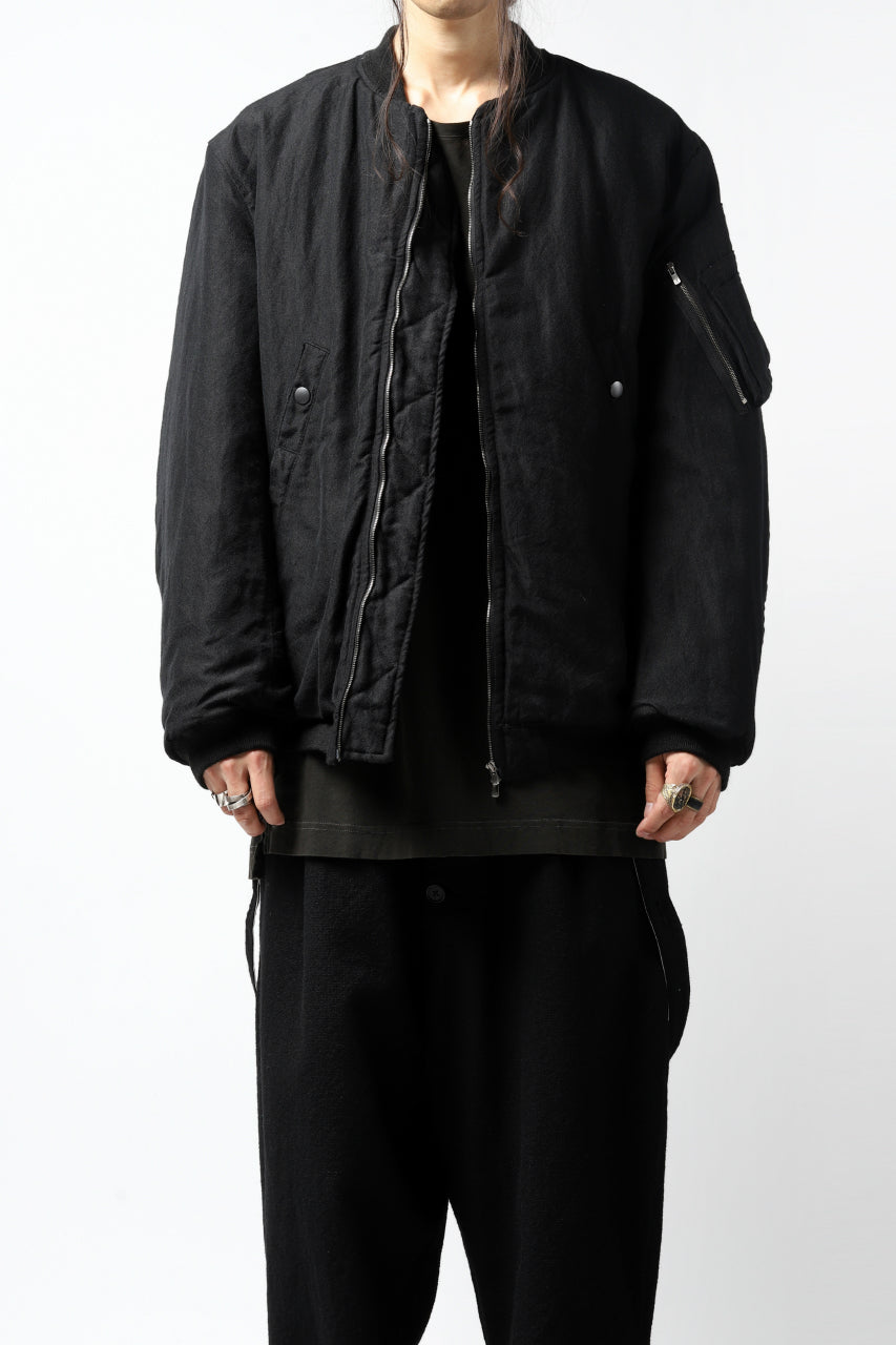 画像をギャラリービューアに読み込む, KLASICA FLPC-1 FLIGHT JACKET with BONDED LINING / SERGE WOOL&RAMIE (IRON)