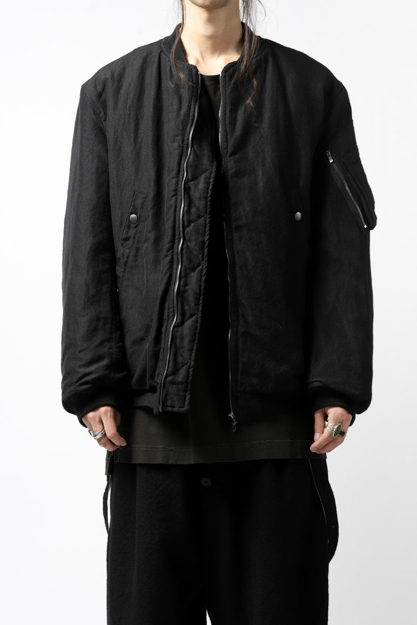 画像をギャラリービューアに読み込む, KLASICA FLPC-1 FLIGHT JACKET with BONDED LINING / SERGE WOOL&RAMIE (IRON)