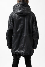 Load image into Gallery viewer, ISAMU KATAYAMA BACKLASH N-3B FLIGHT JACKET / GOAT LEATHER (GARMENT + SPRAY DYED BLACK)