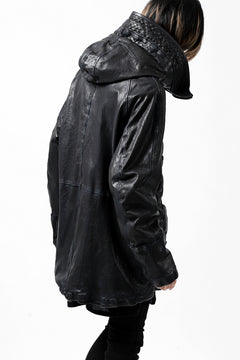 Load image into Gallery viewer, ISAMU KATAYAMA BACKLASH N-3B FLIGHT JACKET / GOAT LEATHER (GARMENT + SPRAY DYED BLACK)