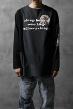 画像をギャラリービューアに読み込む, CHANGES VINTAGE REMAKE BOAT-NECK BAND L/S TEE (BLACK #F)