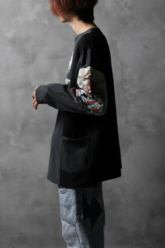 画像をギャラリービューアに読み込む, CHANGES VINTAGE REMAKE BOAT-NECK BAND L/S TEE (BLACK #F)