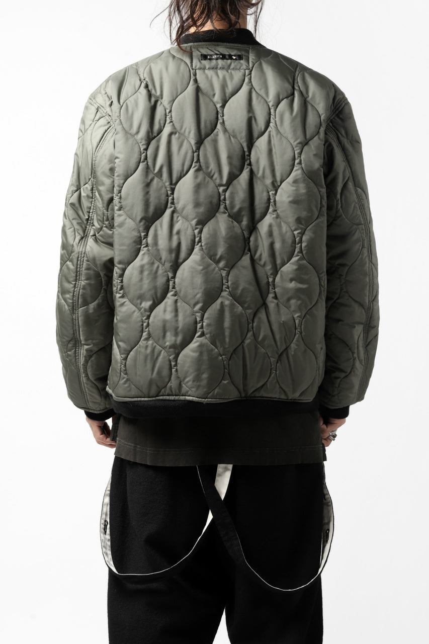 画像をギャラリービューアに読み込む, KLASICA FLPC-1 FLIGHT JACKET with BONDED LINING / SERGE WOOL&RAMIE (IRON)