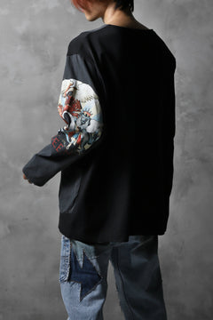 画像をギャラリービューアに読み込む, CHANGES VINTAGE REMAKE BOAT-NECK BAND L/S TEE (BLACK #F)