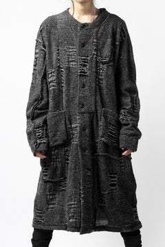 画像をギャラリービューアに読み込む, KLASICA TIP SAB-GENOU CARDIGAN-COAT / TECH INTERSIA PILE (MIX GREY)