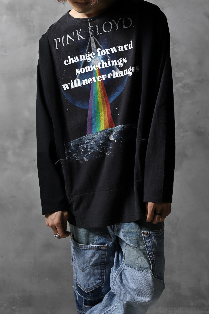 画像をギャラリービューアに読み込む, CHANGES VINTAGE REMAKE BOAT-NECK BAND L/S TEE (BLACK #E)