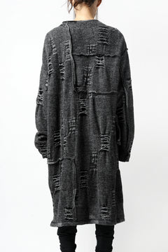 画像をギャラリービューアに読み込む, KLASICA TIP SAB-GENOU CARDIGAN-COAT / TECH INTERSIA PILE (MIX GREY)