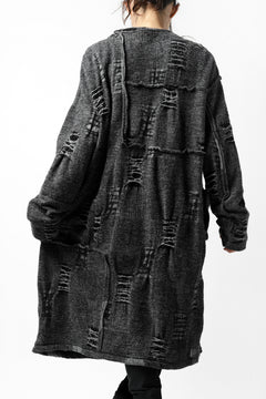 画像をギャラリービューアに読み込む, KLASICA TIP SAB-GENOU CARDIGAN-COAT / TECH INTERSIA PILE (MIX GREY)