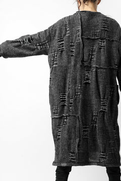 画像をギャラリービューアに読み込む, KLASICA TIP SAB-GENOU CARDIGAN-COAT / TECH INTERSIA PILE (MIX GREY)