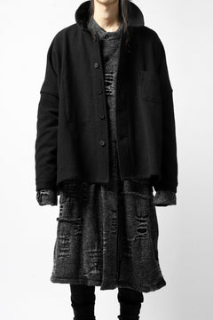 画像をギャラリービューアに読み込む, KLASICA TIP SAB-GENOU CARDIGAN-COAT / TECH INTERSIA PILE (MIX GREY)
