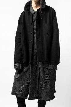 画像をギャラリービューアに読み込む, KLASICA TIP SAB-GENOU CARDIGAN-COAT / TECH INTERSIA PILE (MIX GREY)