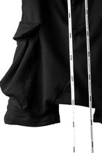 Load image into Gallery viewer, DEFORMATER.® 3D CONSTRUCTION CARGO SAROUEL SHORTS / HEAVY SWEAT (BLACK)