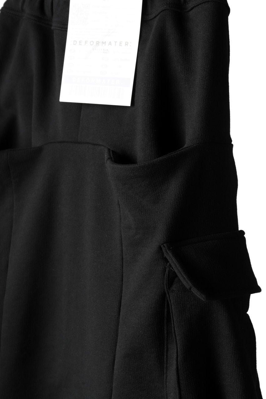 Load image into Gallery viewer, DEFORMATER.® 3D CONSTRUCTION CARGO SAROUEL SHORTS / HEAVY SWEAT (BLACK)