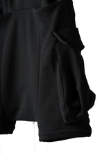 Load image into Gallery viewer, DEFORMATER.® 3D CONSTRUCTION CARGO SAROUEL SHORTS / HEAVY SWEAT (BLACK)