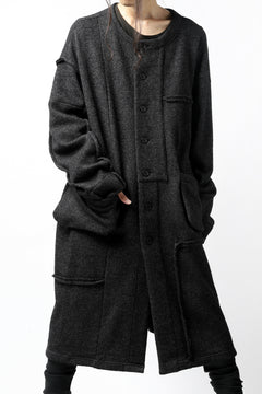 画像をギャラリービューアに読み込む, KLASICA SAB GENOU CARDIGAN-COAT / WOOL&COTTON JERSEY (HEATHER)