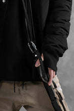 画像をギャラリービューアに読み込む, BORIS BIDJAN SABERI LEATHER WALLET with NECK STRAP / VEG TAN HORSE SKIN "WALLET2-F251" (BLACK)