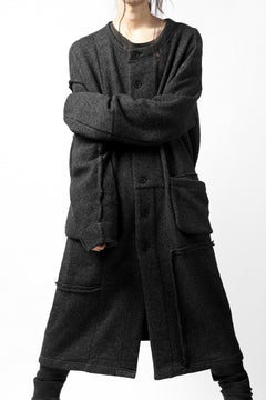 画像をギャラリービューアに読み込む, KLASICA SAB GENOU CARDIGAN-COAT / WOOL&COTTON JERSEY (HEATHER)